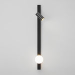 Long Strip LED Three Step Dimming Wall Lamp with Adjustable Spotlight