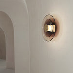 Round Creative Double-layered Glass LED Nordic Wall Sconces Lighting