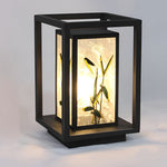 Landscape Pattern LED Waterproof Modern Solar Path Lights Deck Post Lights