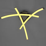 Geometric 3 Line LED Modern Ceiling Lights Flush Mount Lighting Chandelier