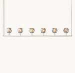 Boule De Cristal Smoke Glass Linear Chandelier 60"