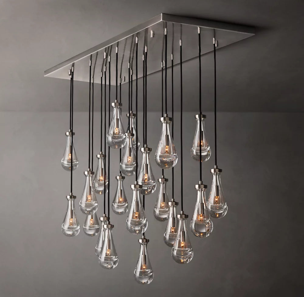 Rain Rectangular Chandelier 72"