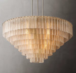 Sirene Clear Glass Round Chandelier 52"