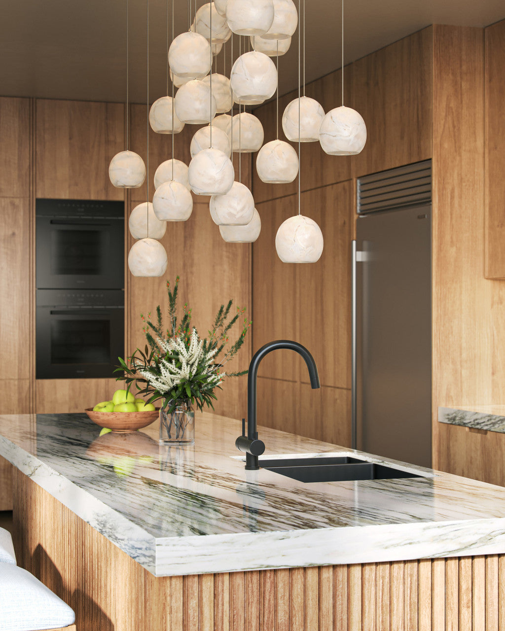 Daze 15-Light Linear Multi-Drop Pendant