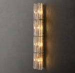 Lattice Clear Glass Grand Sconce