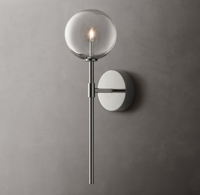Glass Globe Sconce