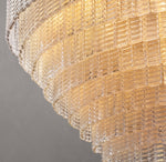 Sirene Clear Glass Round Chandelier 52"