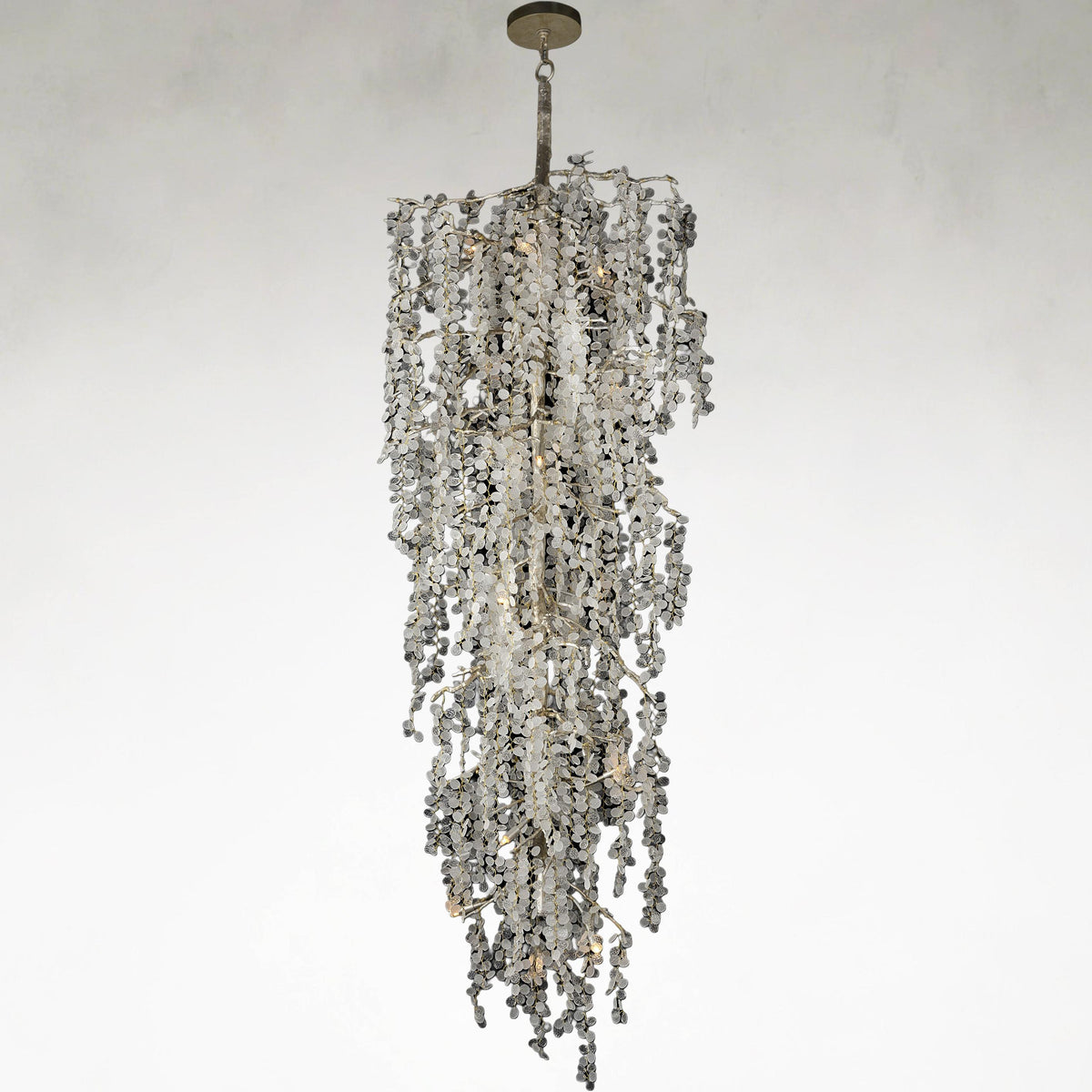 Shiro Nodahs 15-Bulb Pale Champagne Ceiling Chandelier