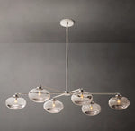 Cabrette Clear Glass Mobile Linear Chandelier