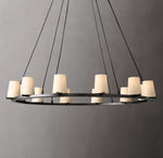 Pauillac Fabric Shade Round Chandelier 48"