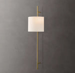 Vela Octagonal Bar Sconce - Round Shade