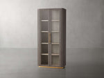 Finnley Glass Cabinet in Liath Smoke