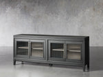 Rowan Media Console with Reeded Glass Doors