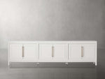 Rowan Media Console with Wood Doors