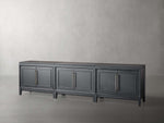 Rowan Media Console with Wood Doors