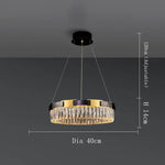 Siena Contemporary Crystal Light Fixture