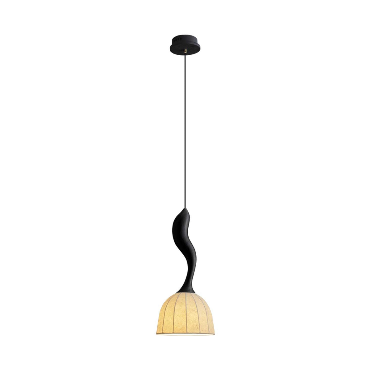 Elowen Twisted Wood Pendant Light