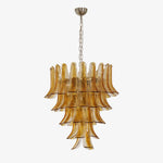 Murano Amber Lily Chandelier