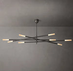 Rousseau 8-Light Mobile Etched Rod Chandelier