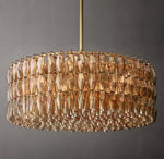 Chiara Smoke Glass Round Chandelier 47"