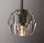 Boule De Cristal Smoke Glass Rod Pendant