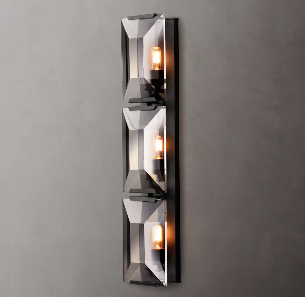 Harlow Crystal Triple Sconce