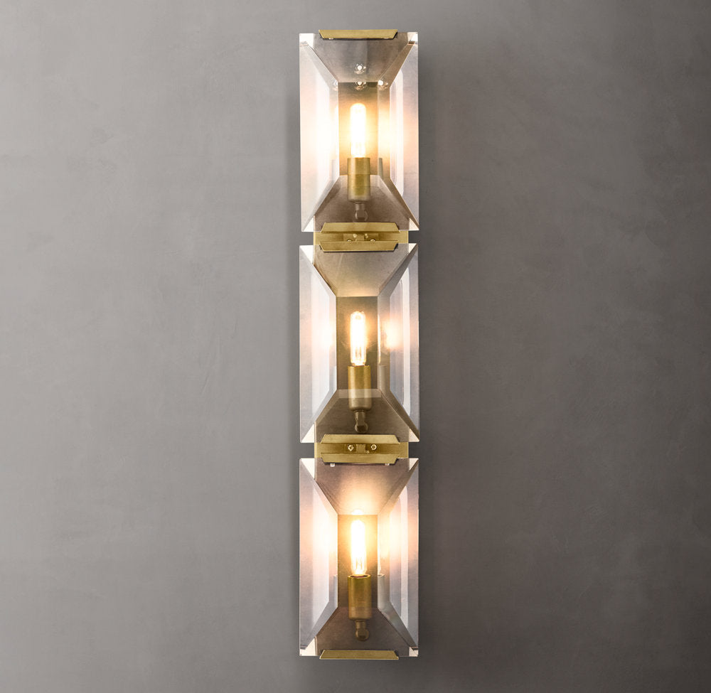 Harlow Crystal Triple Sconce
