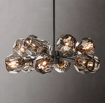 Boule De Cristal Smoke Glass Round Chandelier 24"