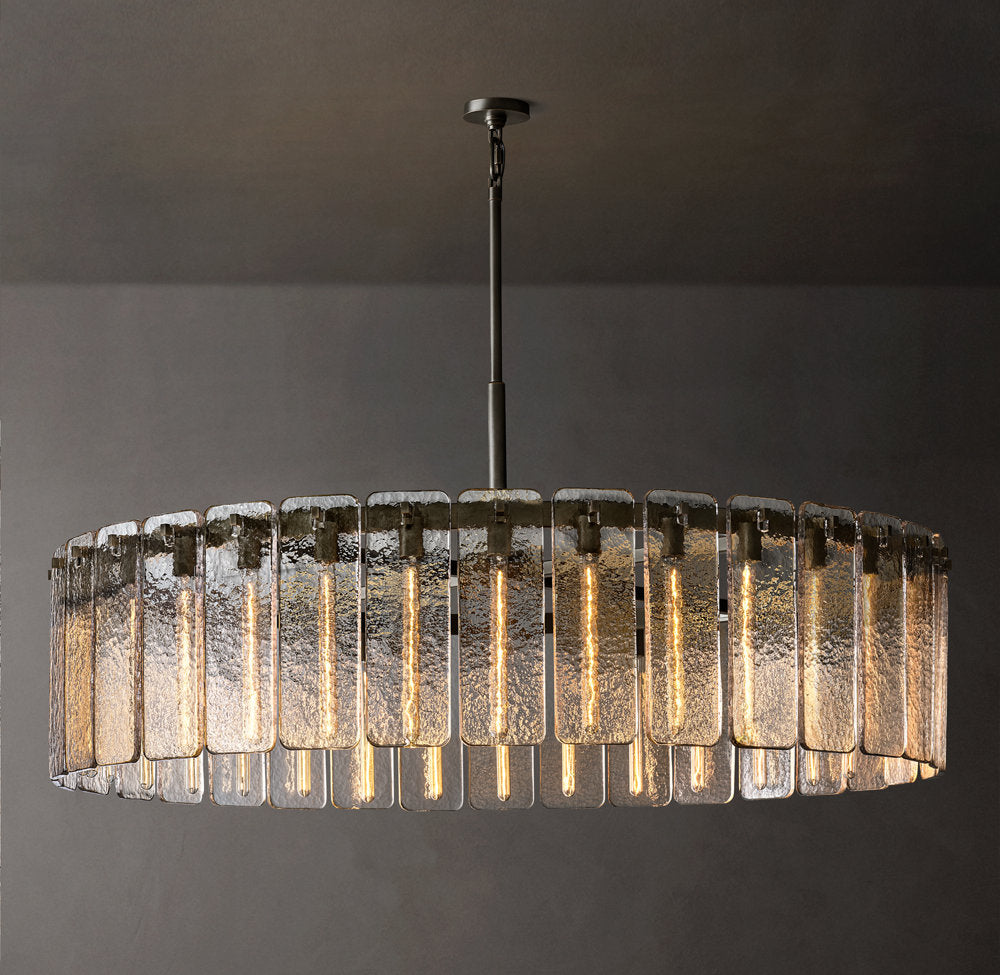 Calamette Glass Round Chandelier 60"