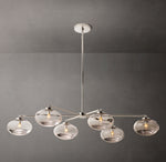 Cabrette Clear Glass Mobile Linear Chandelier