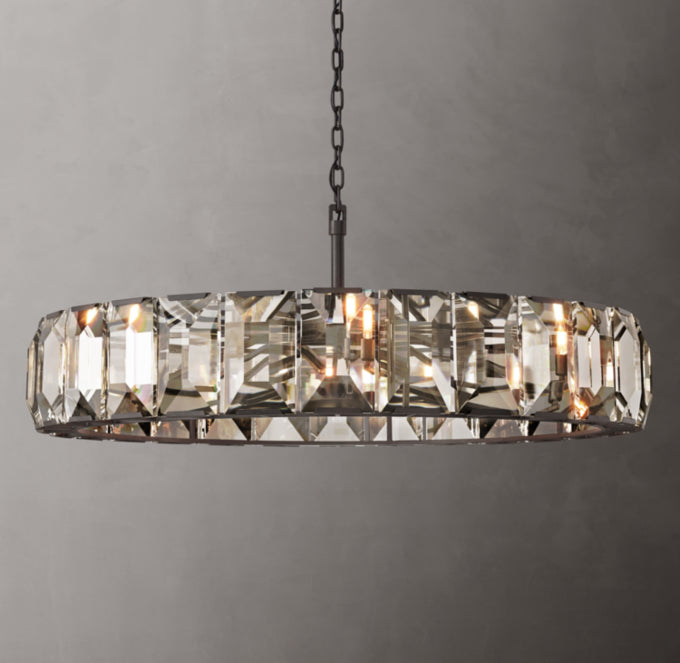 Harlow Crystal Round Chandelier 60"