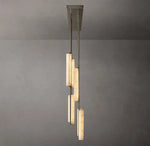 Audubon Alabaster Linear Chandelier 54"