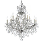 La Scala Chandelier, 6-Light, Parchment Gold, Clear Swarovski Crystal, 23"W (5072-27S AY8LR)