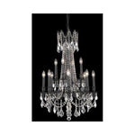 Dark Bronze Twelve-Light Chandelier with Golden Teak/Smoky Royal Cut Crystals