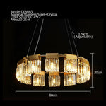 Gio Collection Crystal Modern Chandelier