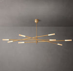 Rousseau 8-Light Mobile Etched Rod Chandelier