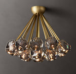 Boule De Cristal Smoke Glass Flushmount 24"