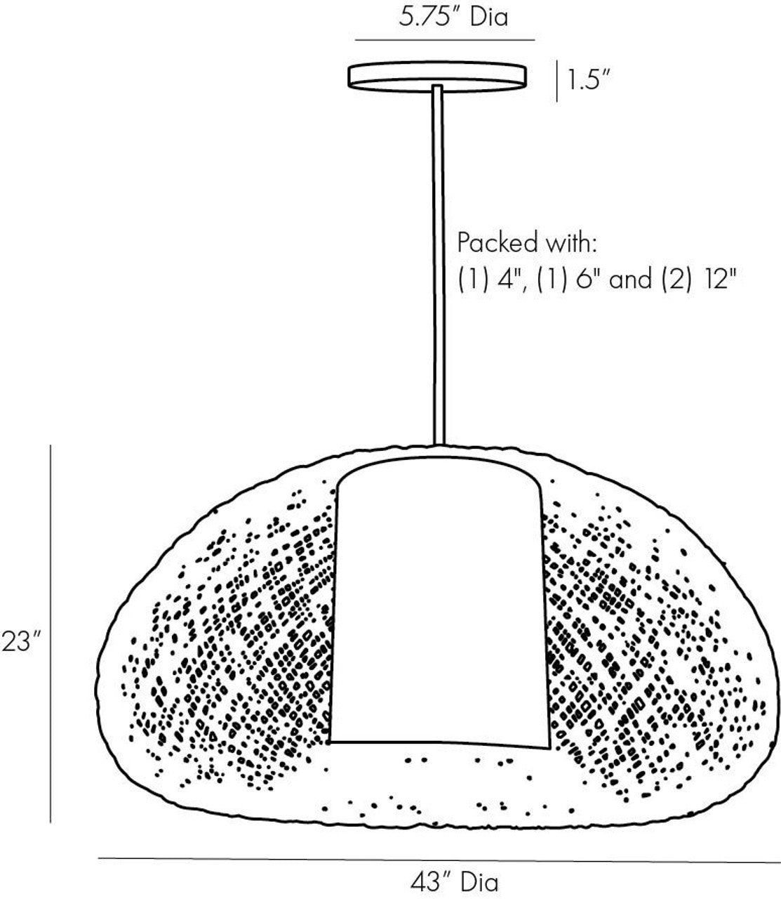 Slide Pendant, 3-Light, Vintage Platinum, Opal Glass, 22.5"W (139201-SKT-82-GG0677 5CQEWV)