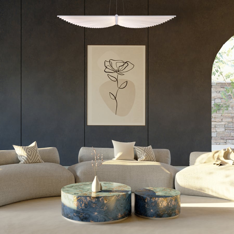 Seraph 59" Wide 3000K LED Linear Chandelier