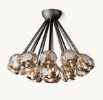 Boule De Cristal Smoke Glass Flushmount 24"