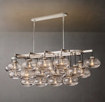 Cabrette Clear Glass Linear Chandelier 72"