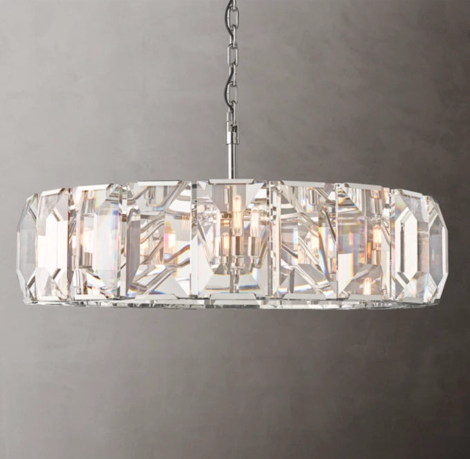 Harlow Crystal Round Chandelier 43"