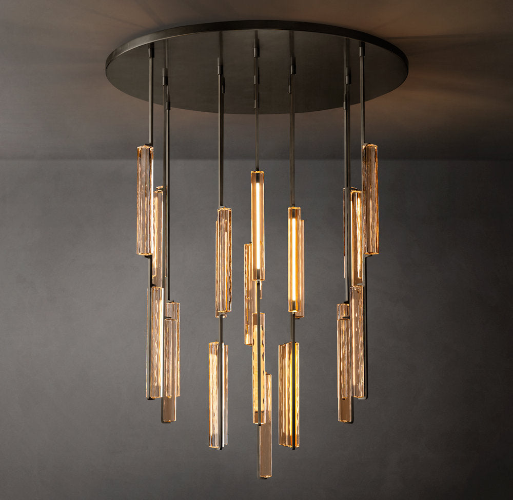 Audubon Crystal Round Chandelier 56"