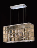 8 Light contemporary chandelier Chrome plated