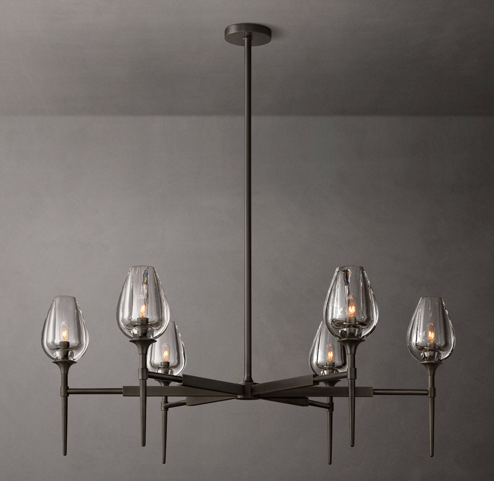Tulip Round Chandelier 42"