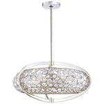 Magique Polished Nickel Eight-Light Drum Pendant