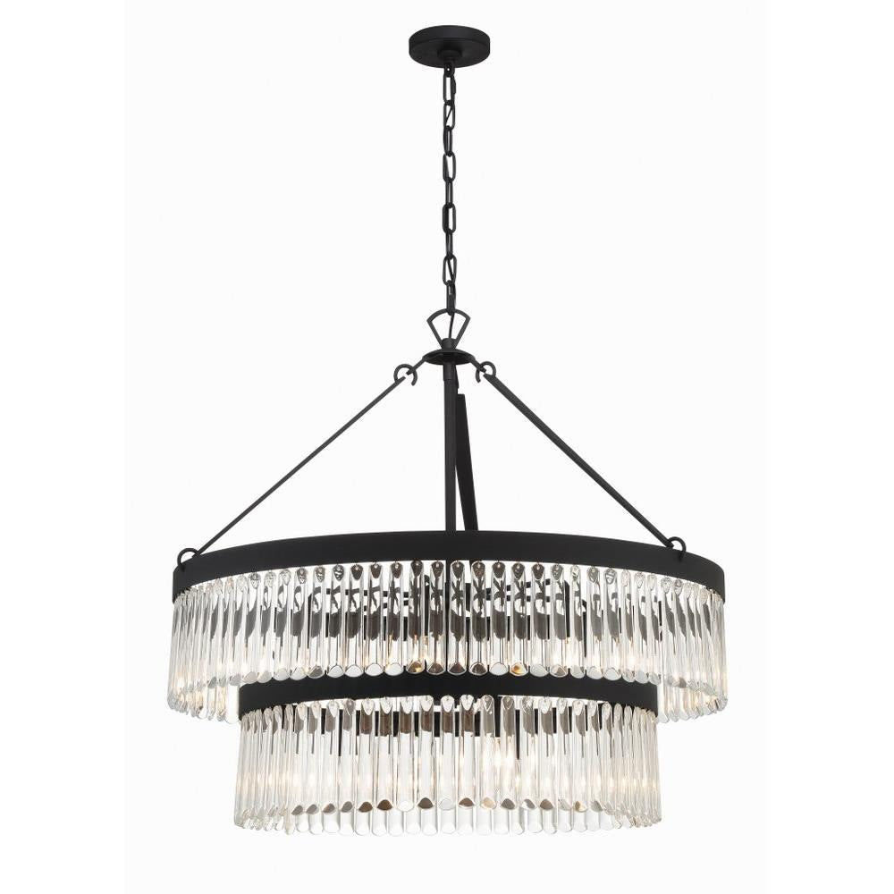Bailey Street Home - 49-BEL-5145017 - City Pines - 9 Light 2-Tier Chandelier-30.25 Inches Tall and 32 Inches Wide