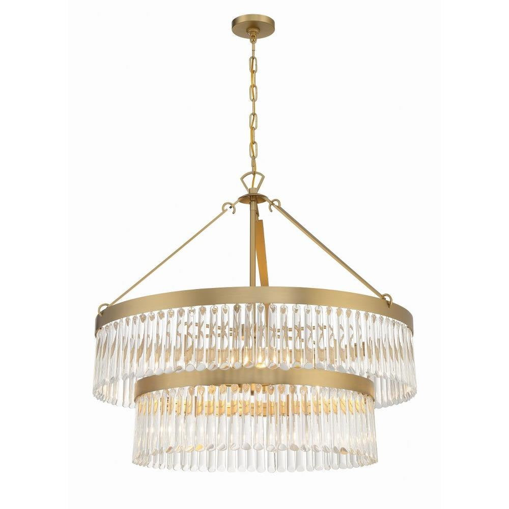 Bailey Street Home - 49-BEL-5145017 - City Pines - 9 Light 2-Tier Chandelier-30.25 Inches Tall and 32 Inches Wide