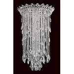Schonbek Trilliane Strands Stainless Steel Six-Light Round Medium Flush Mount with Clear Heritage Crystal