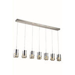 Broadway Royal Cut Crystal Chrome LED Seven Light 54.5-in Pendant
